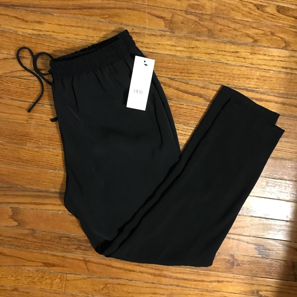 NWT DKNY black straight leg pants small B1740063